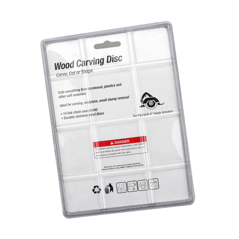 Eyech 5 Inch Chain Disc Wood Carving Disc Circular Saw Blade And Chain 22 Tooth Fine Shaping Disc For 100/115mm Angle Gr