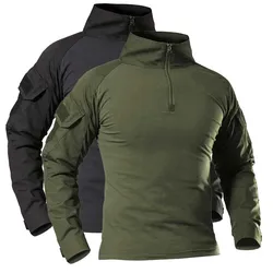 Outdoor Camouflage Shirts Softair Army Combat Uniform Military Shirt Airsoft Paintball Cotton Tactical Clothing Wear-resisting