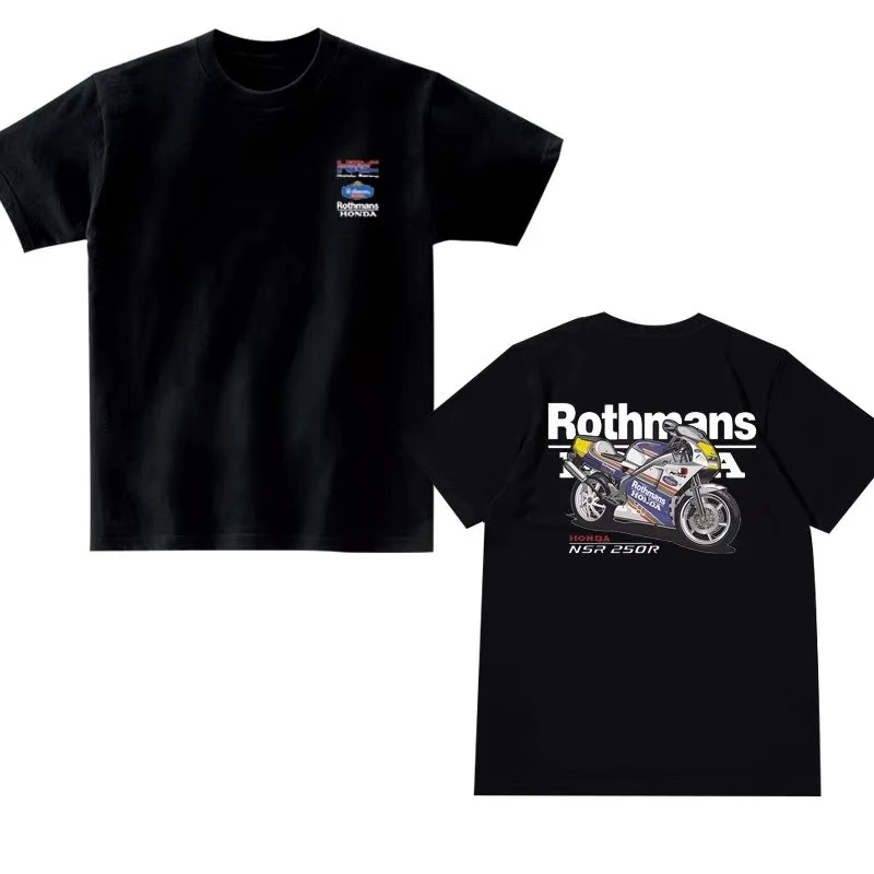 

2025 Summer Motorcycle NSR250R Printed Graphic T-shirt Men's and Women's Short Sleeve T-shirt High Quality Street Wear