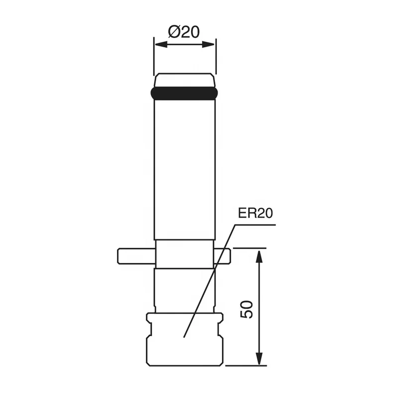 HE-R07016 supply the same -311.2 precision steel ER20 mini EDM chuck adapter chuck