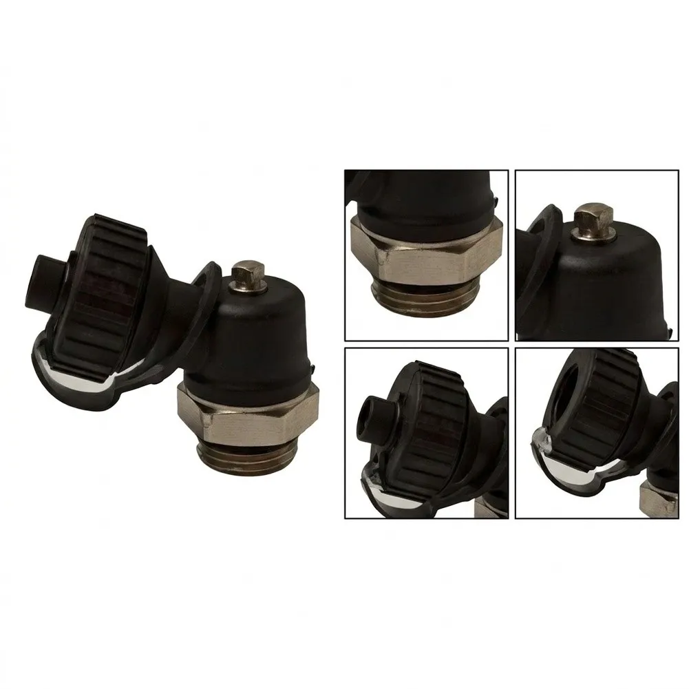 1/4pcs G1/2 Angle Brass Drain Valve For Radiator Manifold Underfloor Heating System Efficient Leak-Proof Copper Alloy Ny=