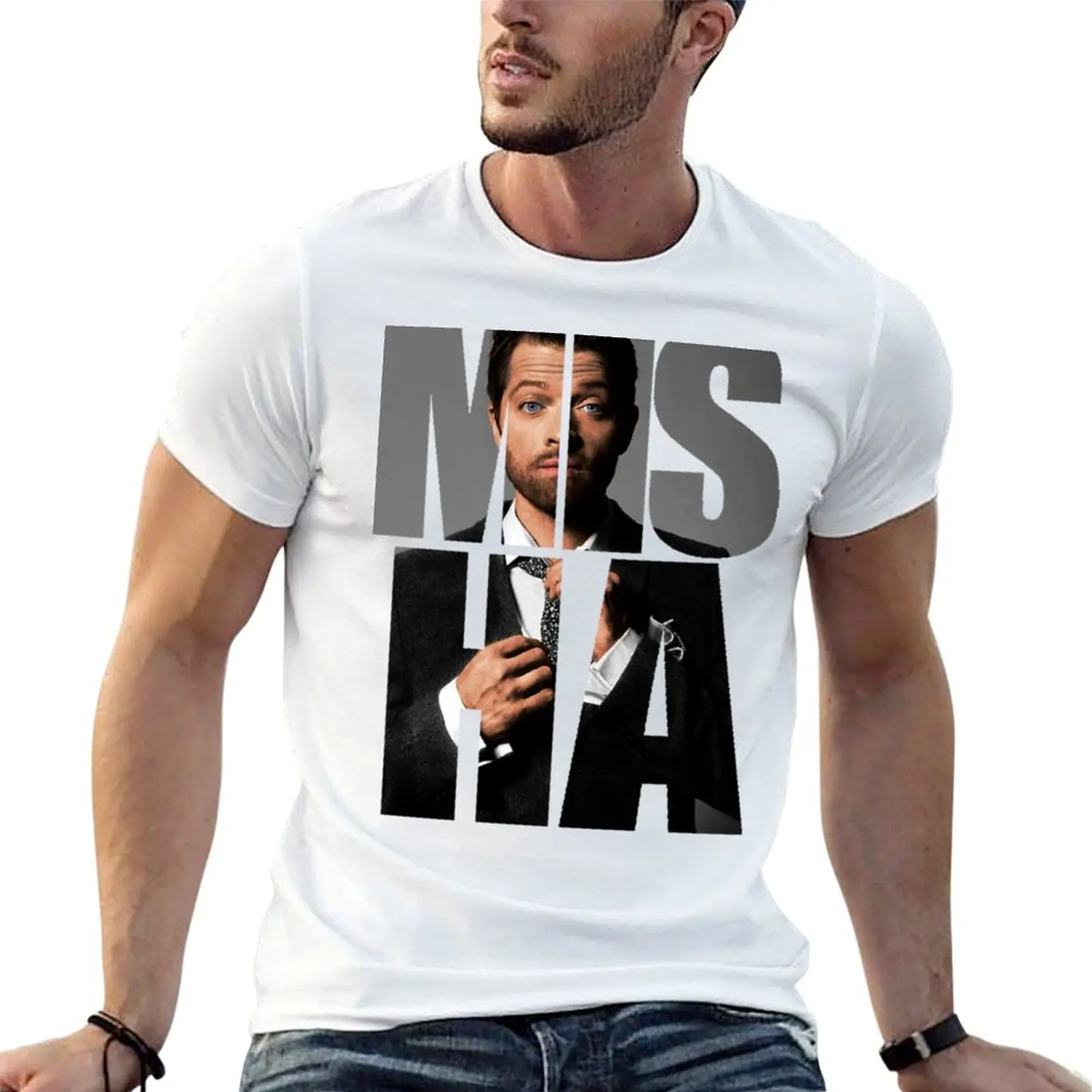 

Misha Misha Misha Collins T-Shirt t shirts with prints man t shirts cotton man t shirt heavy cotton T-shirt