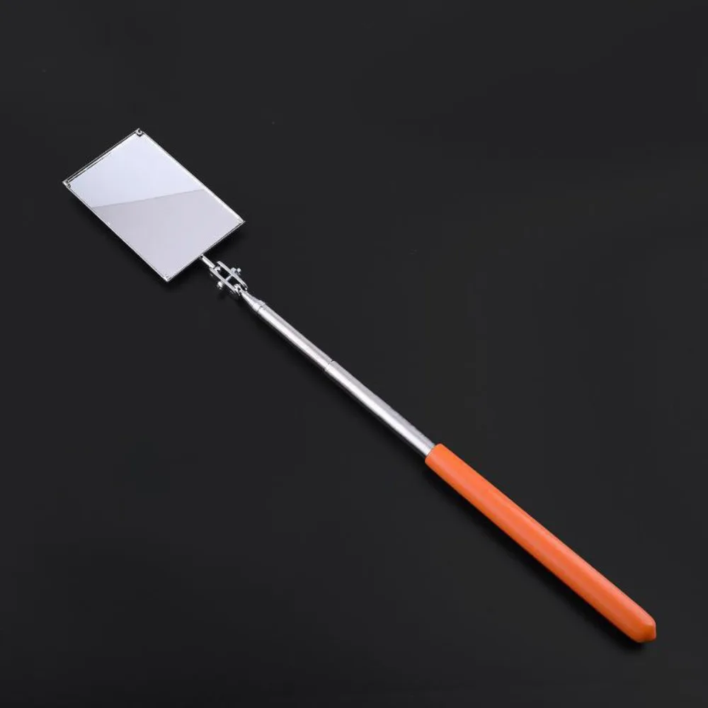 New Extendible Inspection Rotatable Mirror Square Stainless Steel Retractable Mirror Round Angle Telescopic Mirror Automotive