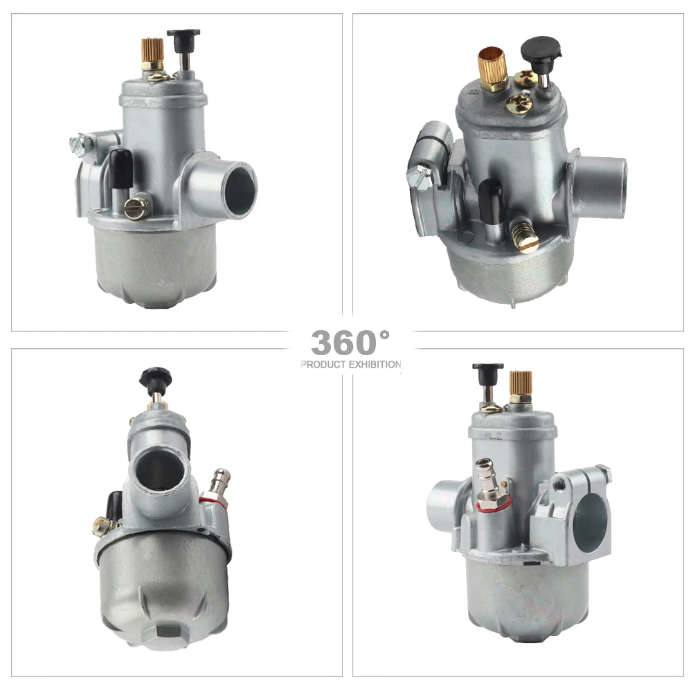 PHBG Carburetor 17 19 21mm 2T Racing Carb For Dellorto 47cc 49cc GY6 JOG DIO 50 90 BWS100 RG50 15mm 17.5mm 19.5mm Carburetor