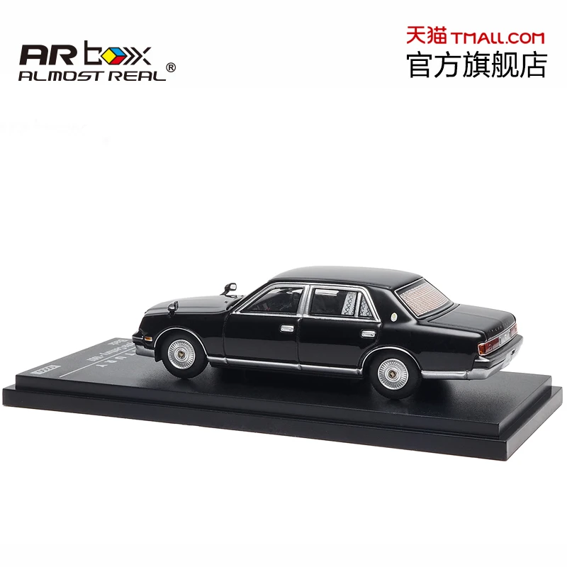 AR box 1:64 Toyota Century 1997 نموذج سيارة ثابت مصنوع من خليط معدني، مجموعة ألعاب زخرفية للأطفال، هدايا عيد الميلاد للأطفال.