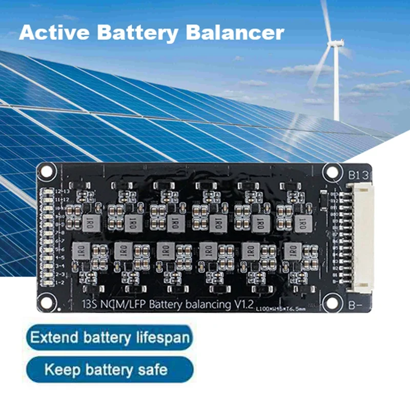 1.2A 13S Active Equalizer Balancer For Li-Ion Lifepo4 Lithium Battery BMS Energy Transfer