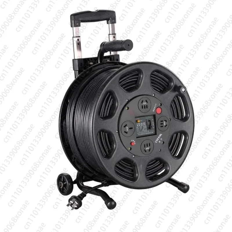 Cable Reel, Mobile Winding, Empty, 30-meter Wire, Wire Roller, 100-meter Storage Reel