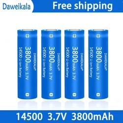 Batterie lithium-ion aste de grande capacité, utilisée pour la brosse à dents électrique, le rasoir, le barbier, 14500 mAh, 3.7V, 3500