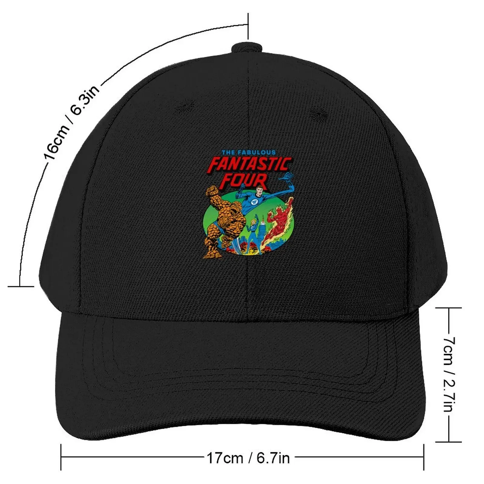 Retro Fantastic 4 Baseball Cap Luxury Brand Sunscreen Hats Woman Men's