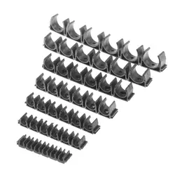 4/6/8/10/12mm Multi-Tube Clamp Holder Nylon Pneumatic Tube Air Hose Fixing Clamp 6 Way Water Pipe Holder Diversion Flow Clip