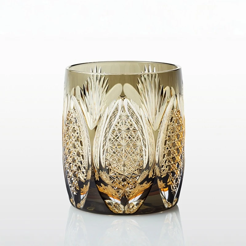 White rime crystal cup hand-carved glass whiskey foreign wine cup gift
