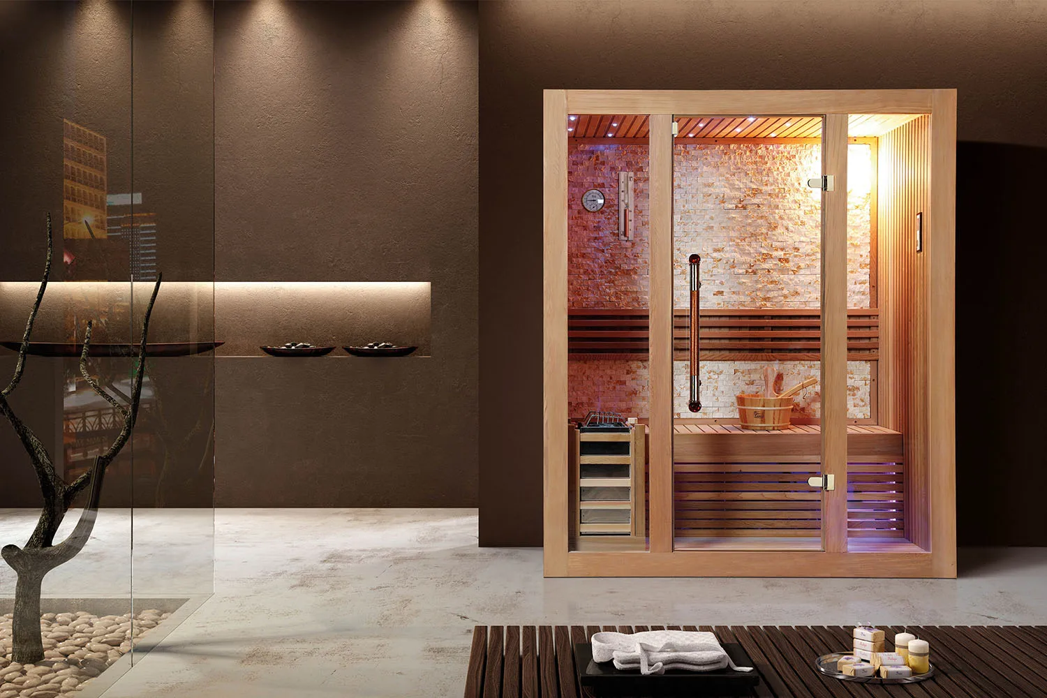 Outdoor Heating Sauna Stone Sauna Rooms Residential Dry Steam Sauna for Sale