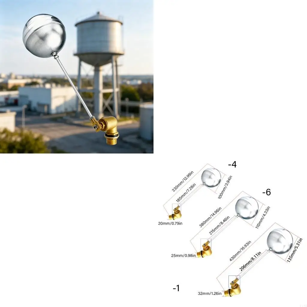 F19B Water Level Flows Automatic Control Valves Quick Opening Water Floating Ball Valves for Stem Flows Control Cistern