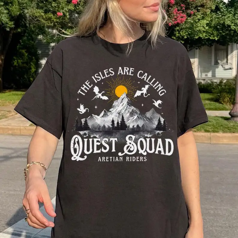 Camiseta Onyx Storm, camisa Ridoc Quest Squad, camisa Ridoc Quarta Asa Xaden Riorson, camisa Dragon Aretian Rider