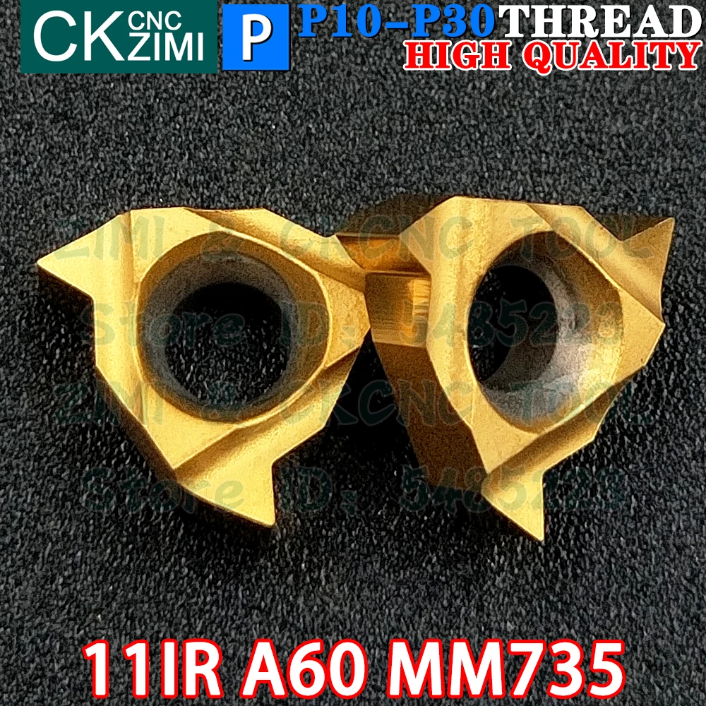 11IR A60 MM735 Carbide Inserts Internal Thread Threaded Inserts Tools MMT11IR AG60 CNC Machine Metal Lathe Turning Cutter Tools