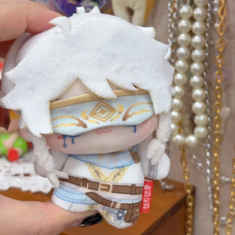 

10cm Anime Game Identity V Cotton Doll Seer White Kawaii Cosplay Props Eli Clark Mini Body Soft Plushies Toy Figures Fans Gift