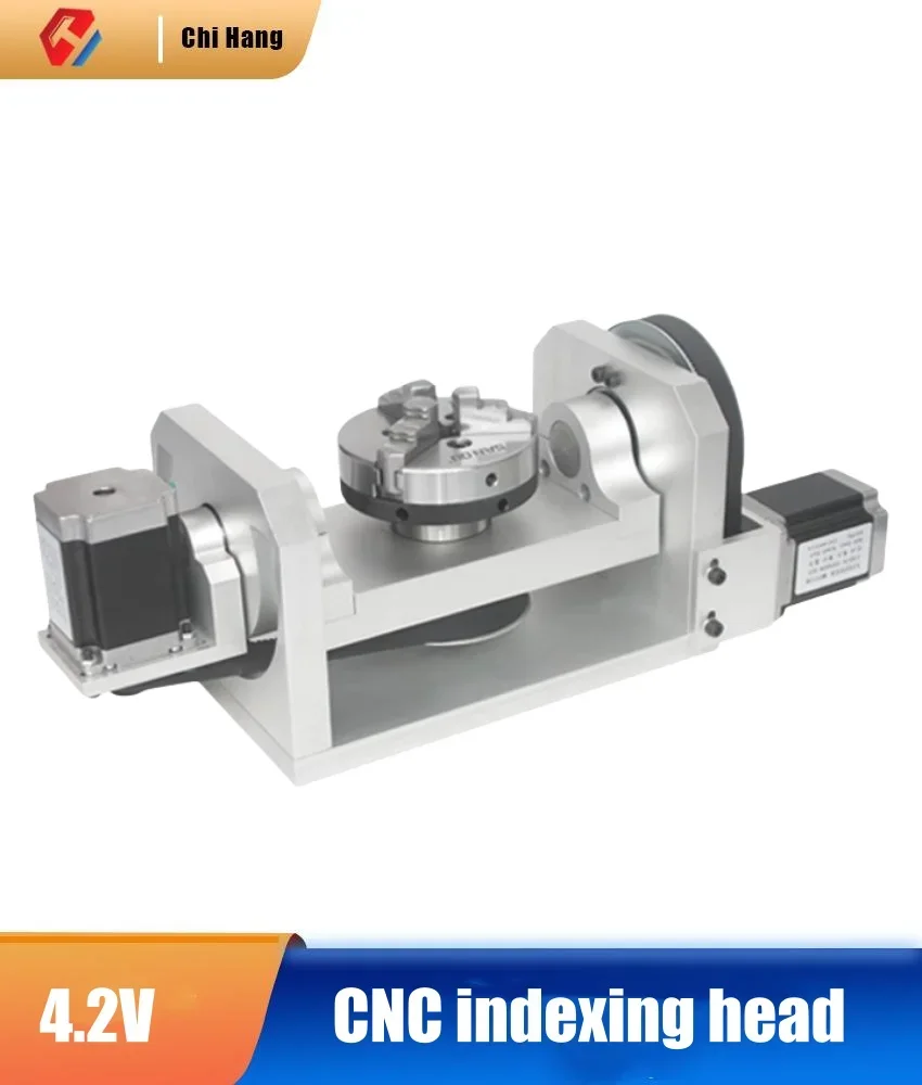 

High-precision CNC Indexing Head Engraving Machine Fourth Axis and Fifth Axis with Chuck and Workbench