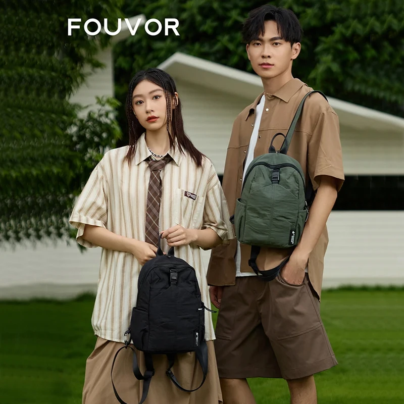 

Легкий рюкзак через плечо унисекс Fouvor, маленький пригородный школьный рюкзак, модная износостойкая сумка 3043-05