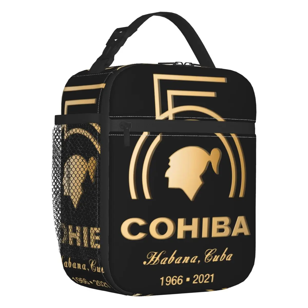 Cuban Cohiba Cigars Insulated Lunch Bag for Women Waterproof Thermal Cooler Lunch Box Kids School Children