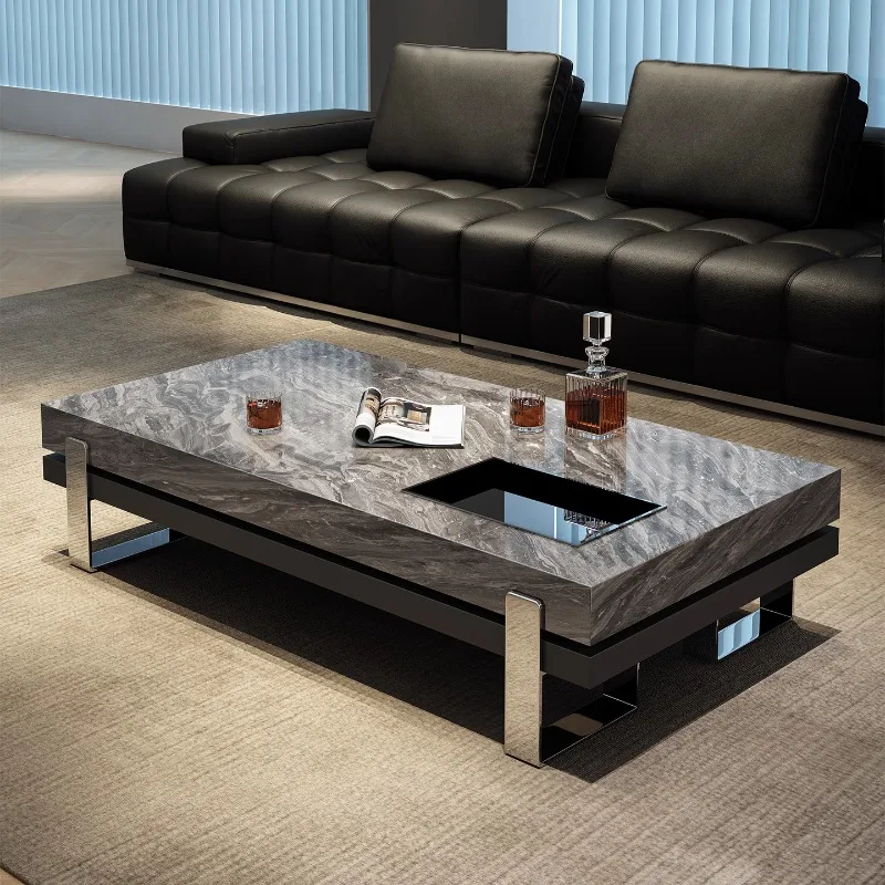 

Декоративный дизайнерский журнальный столик класса люкс для спальни и гостиной, уникальный передвижной приставной столик, мебель для дома