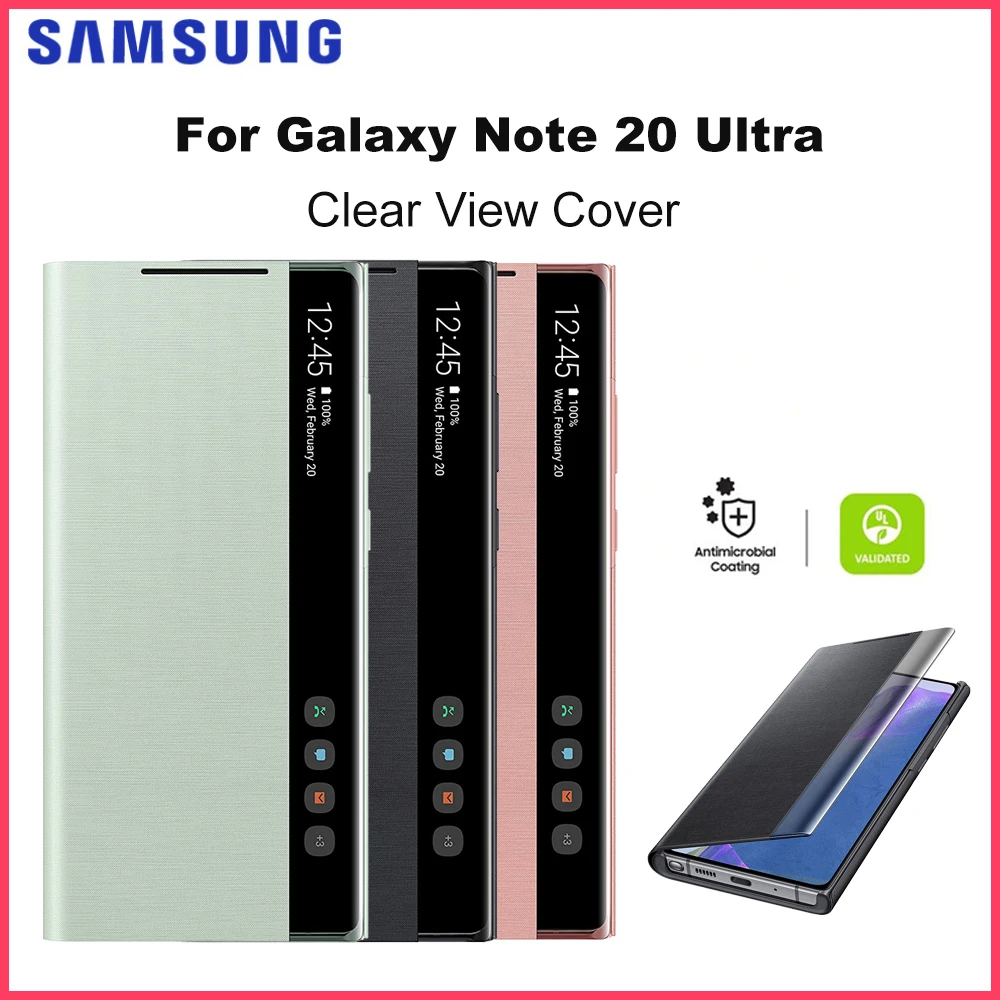 For Samsung Galaxy Note 20 Ultra 5G Clear View Cover For Galaxy