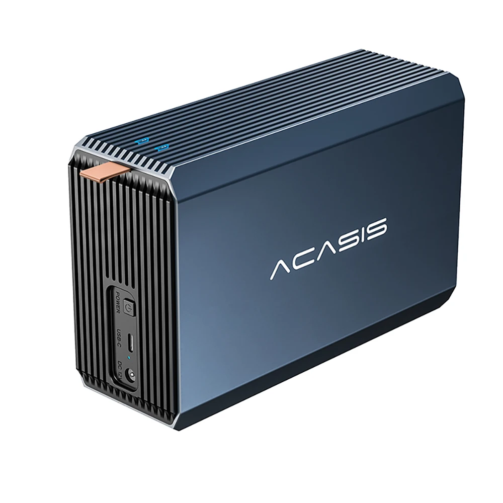 Acasis 2,5/3,5 Zoll SATA RAID Speichergehäuse Dual Bay Festplatte Dockingstation SATA ZU USB Festplattenarray mit vier RAID – Detail 8