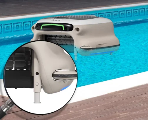 Auto Pool Skimmer Cleaning Robot Automatic Outdoor Swimming Pool Cleaner Made of Plastic