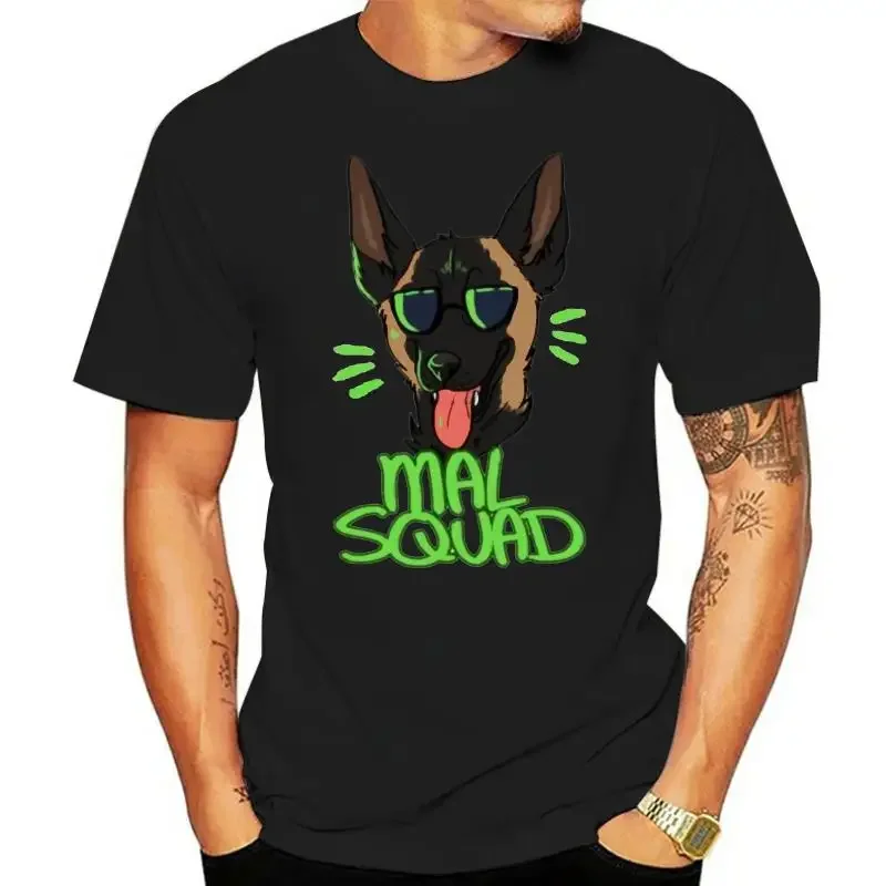 

Summer Belgian Malinois Dog Breed T-shirt Cartoon Tee Brand Men T-shirt Male Fashion Casual Short Sleeve Black Top Oversized Tee