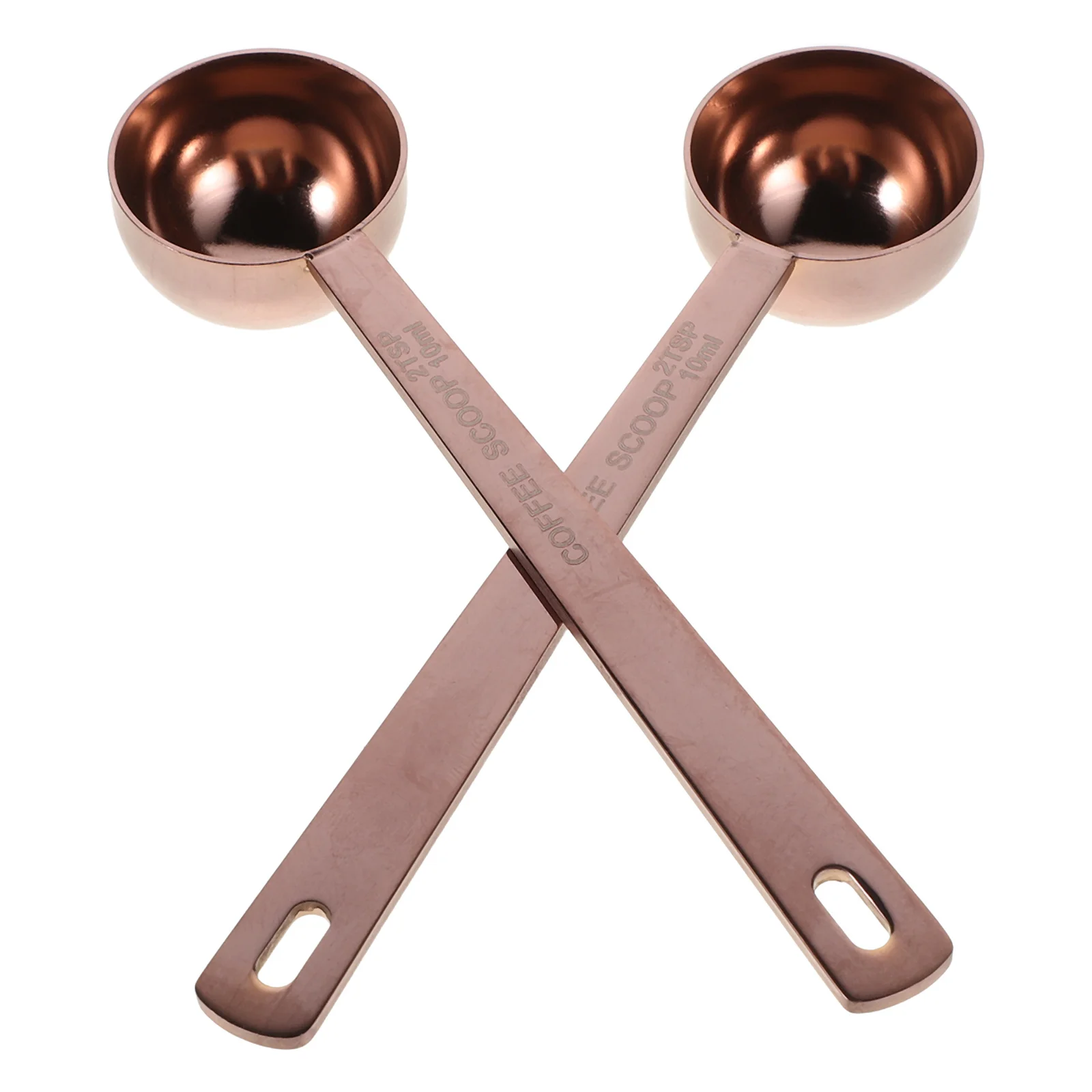 

2Pcs Metal Coffee Measuring Spoons Stainless Steel Scoop 10Ml Powder Tablespoon for Baking Matcha Scooper for Powder