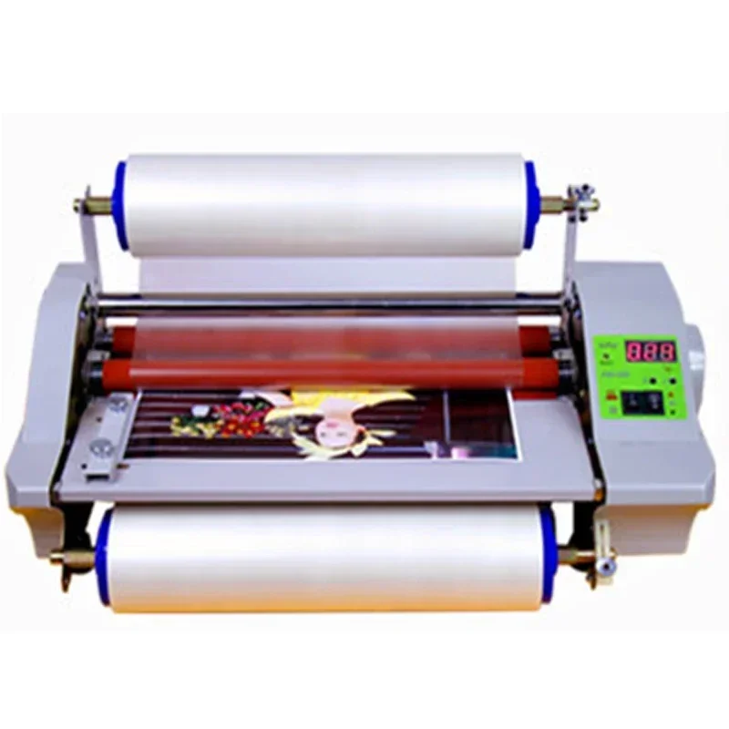 FM360E Hot & Cold Laminator – Compact self-adhesive laminator supporting cold/hot lamination and single/double-sided lamination.