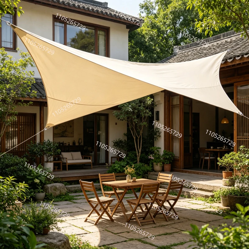 Multi colored canopy tent, waterproof sunshade sail, outdoor terrace, carport, backyard, pavilion