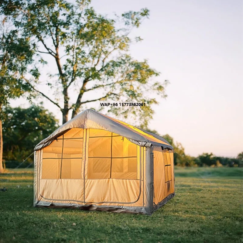 

Ветрозащитная 4-сезонная надувная палатка для кемпинга, простая установка, надувная палатка для глэмпинга 7,5