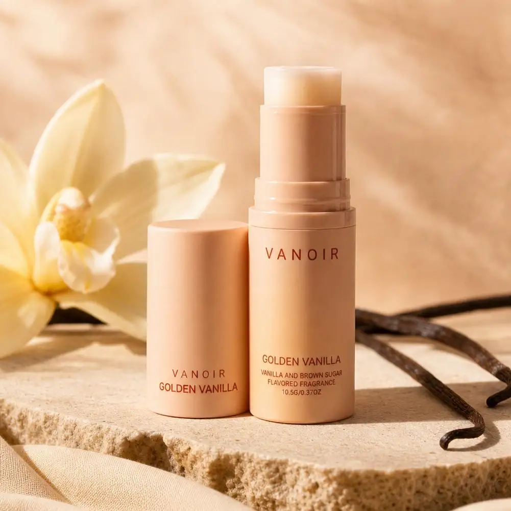 10.5g Vanoir Golden Vanilla Solid Balm Stick Plant Extract Essence Moisturize Stick Portable Refresh Light Fragrance Solid Cream