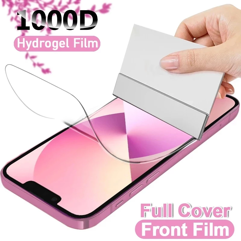 Protective Case on iphone 4 4S 5 5S SE 11 12 Pro XS Max XR 7 8 plus screen protector Hydrogel Film For iphone 12 Mini 11 Pro Max