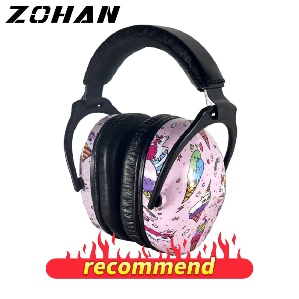 ZOHAN-cuffie di sicurezza per la protezione dell\'orecchio per bambini, protezioni dell\'udito, cuffie con cancellazione del rumore regolabili