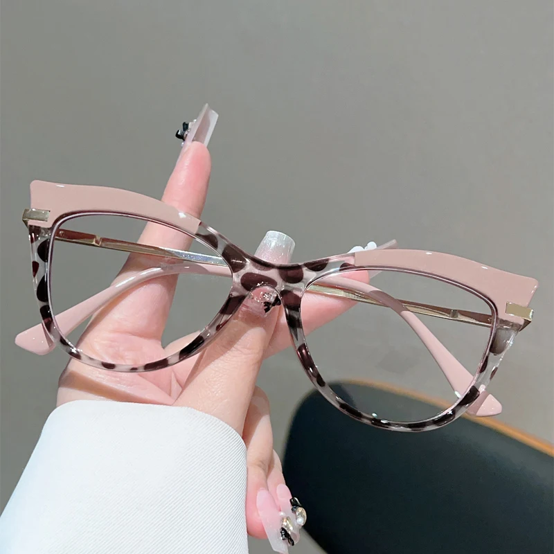 KAMMPT Katzenaugen-Brille für Damen Stylische Bonbonfarben Dekorative Brillen 2026 Neues Trendiges Markendesign Blaulichtfilter Optische Fassungen