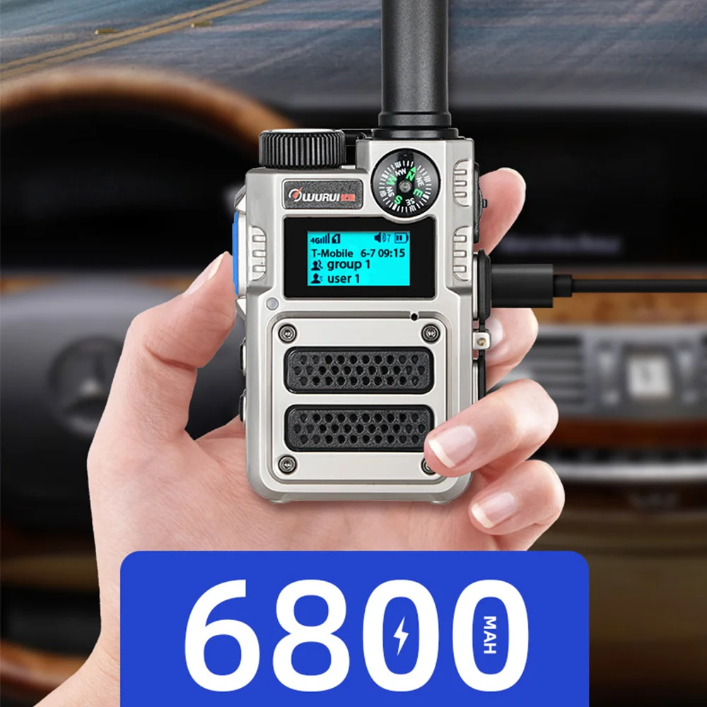 Wurui K500 Military global-ptt（no fee） POC walkie talkie 4G long range radios Two way radio Phone Police Global intercom