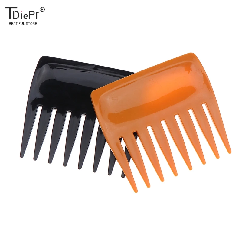 Plastic Wide Tooth Combs, Pequena escova de cabelo, Beard Styling Tool, Pente de plástico de bolso, Não Estático, Super, 1Pc