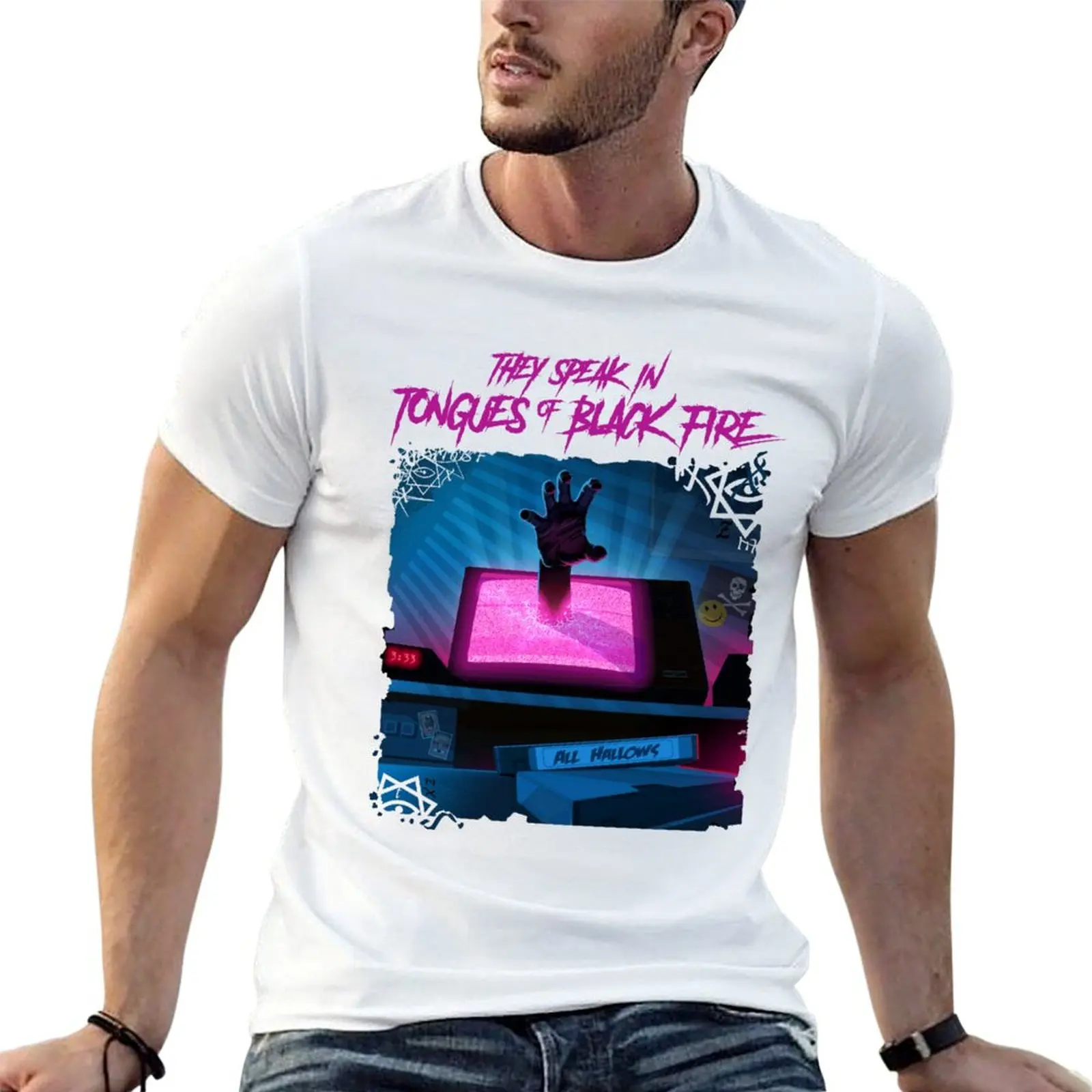 All Hallows T-Shirt luxury t-shirt aesthetic clothes shirts graphic tee men