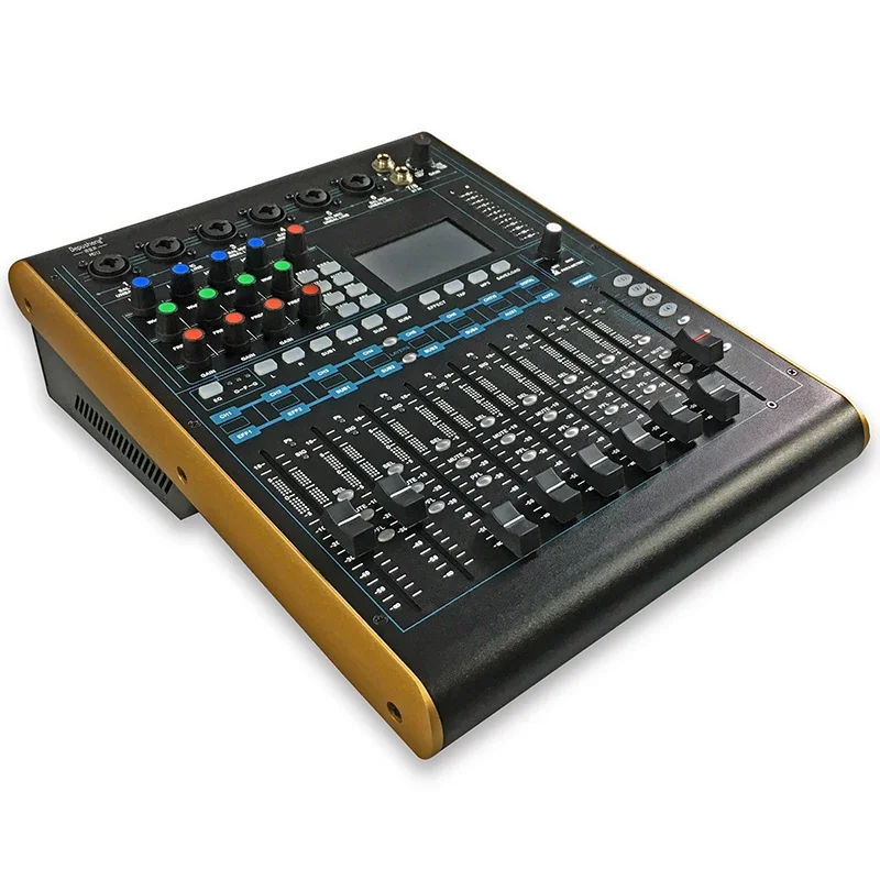 Depusheng MD12 Factory Best Selling 12 Channels Professional Digital Mixer Audio DJ Mixing Console For Recording Stage