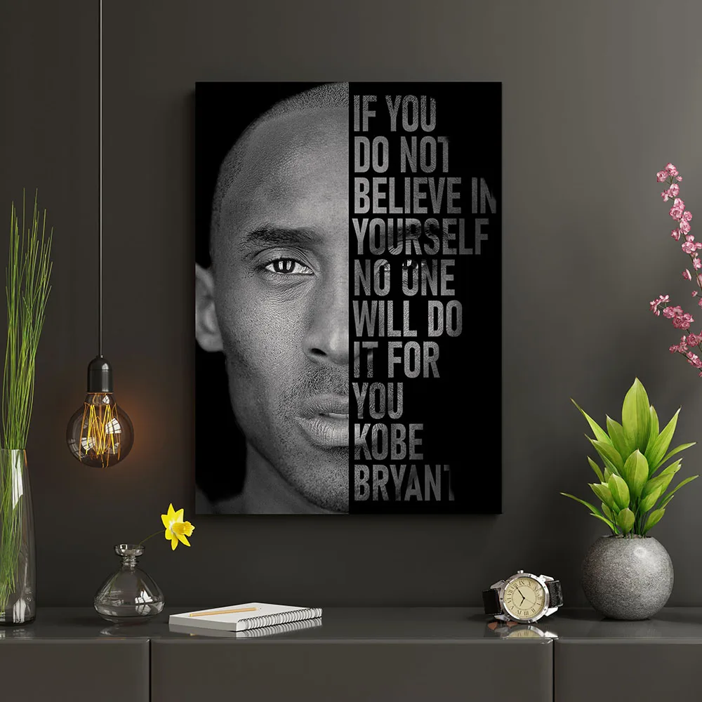 Basketball Star Canvas Paintings Ball King Kobe James Frameless Painting Living Room Background Wall Decorations Home Decor Souv