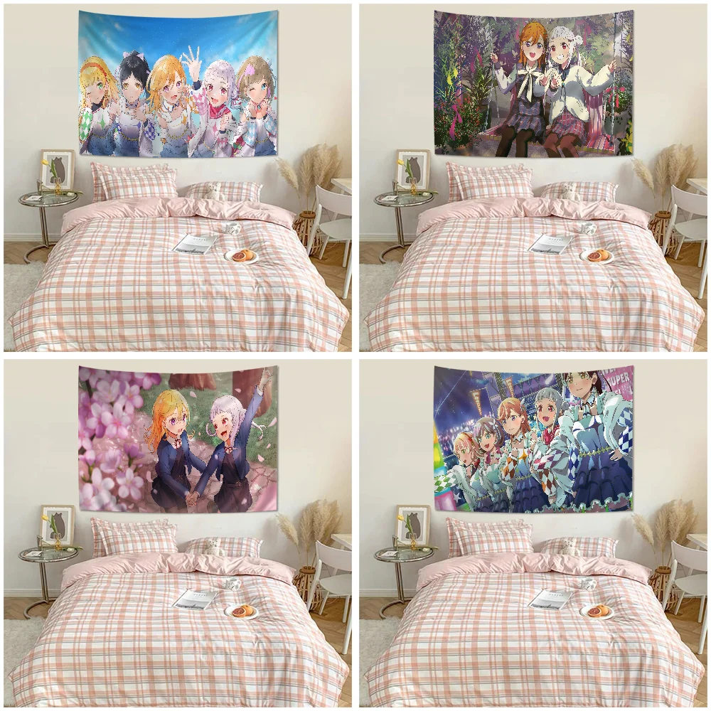 

Love Live Superstar Tapestry Anime Tapestry Art Science Fiction Room Home Decor Wall Art Decor