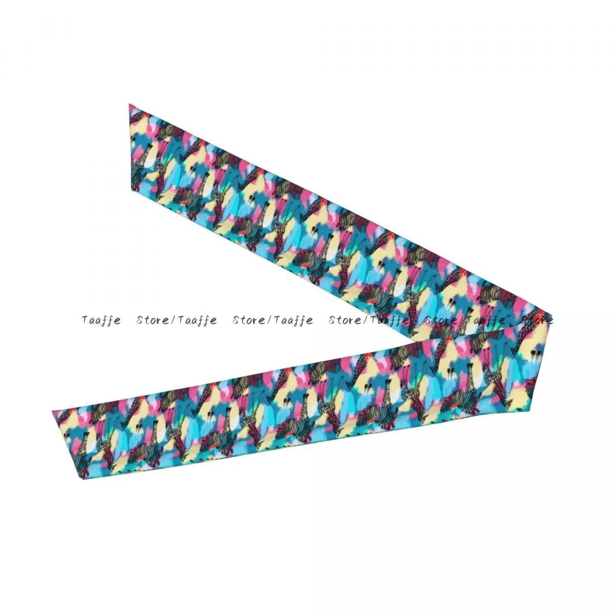 Head Tie Sports Headband Zebra And Giraffe Athlete Sweatbands Head Wrap For Working Out Running Yoga