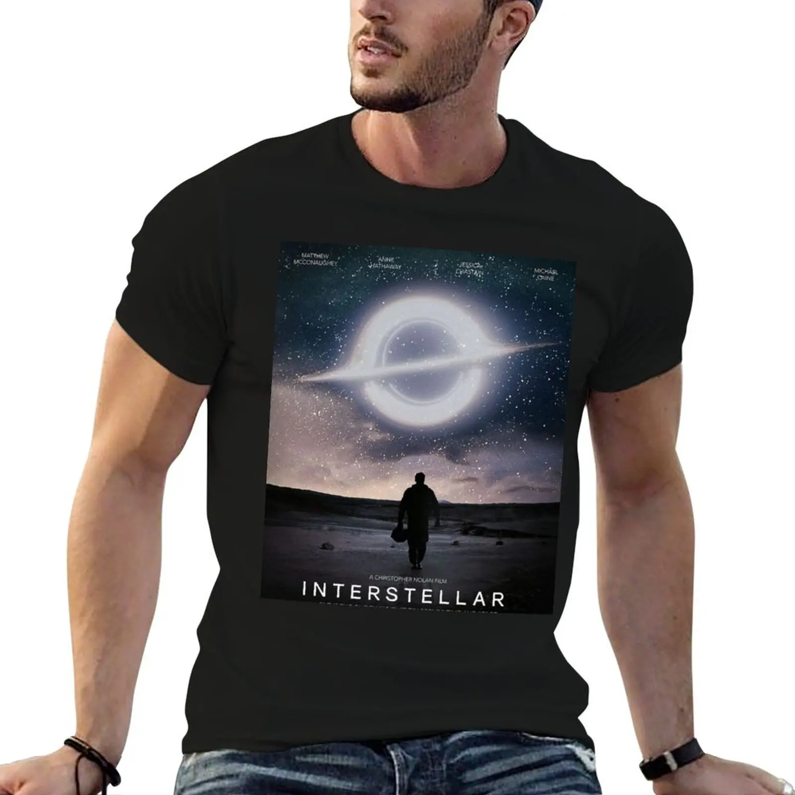 interstellar T-Shirt Work Wear Simple Tee Shirt