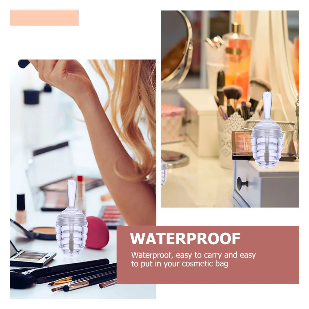 6pcs Lip Balm Tube Transparent Diy Lip Gloss Container For Lipstick Liquid Blush Concealer Empty Tube Clear Mini