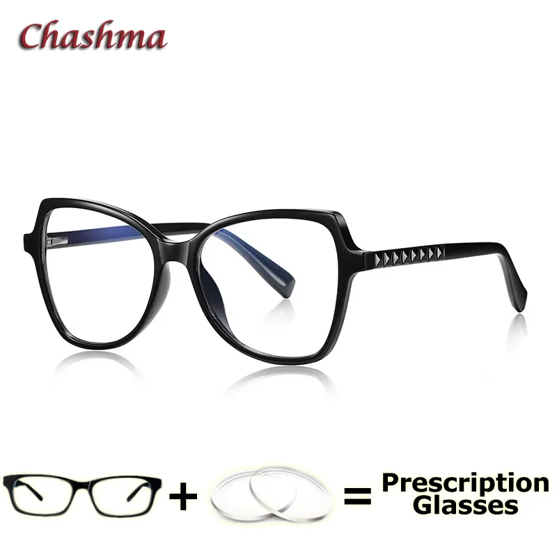 Women Prescription Lenses Clear Optical Myopia Glasses Read Cat Eye Butterfly Computer Progressive Eyewear Farsighted for Female