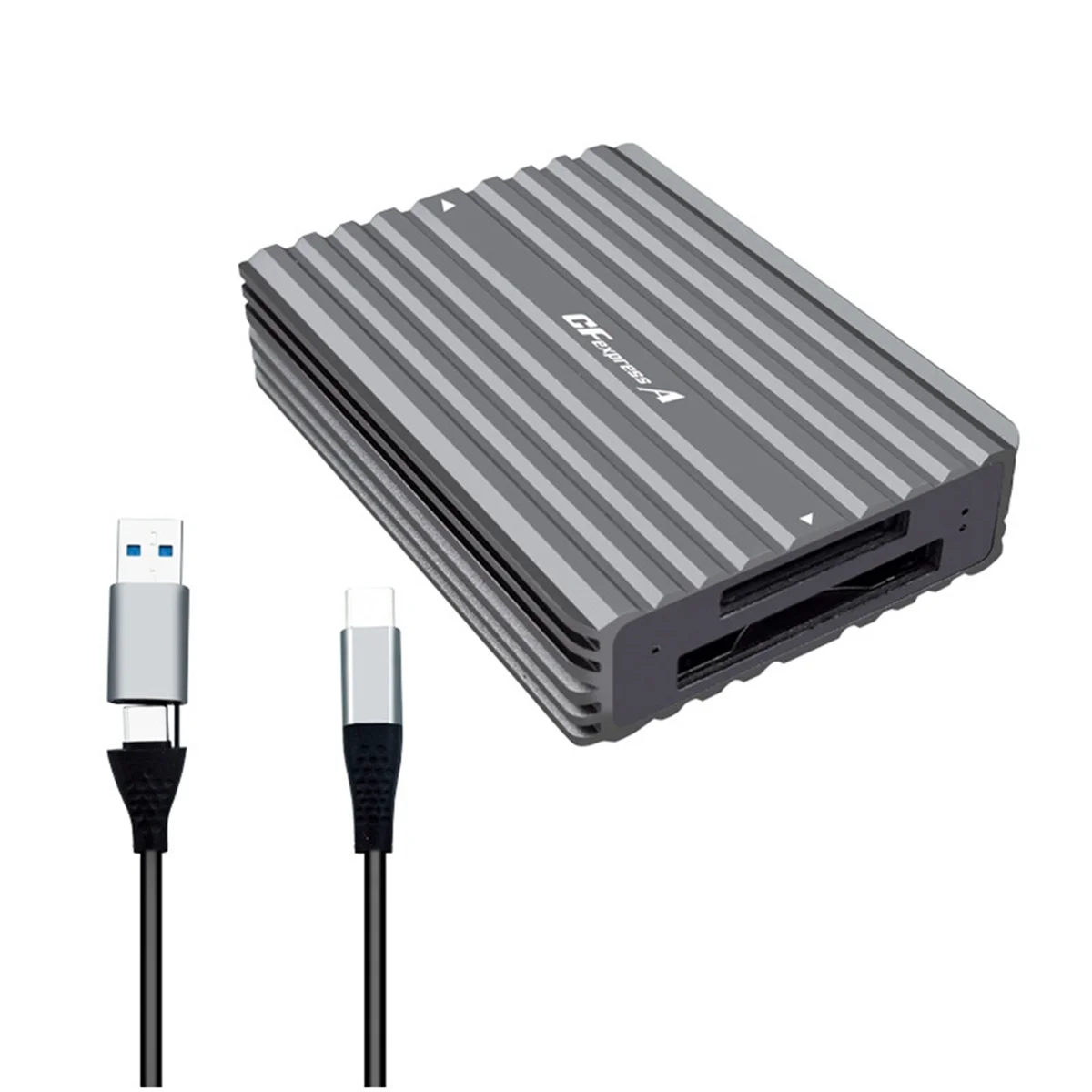 جديد محمول من النوع C إلى CFexpress B CFexpress قارئ A بدون محرك CFexpress Tyep B قارئ بطاقات CFexpress Tyep A قارئ بطاقات