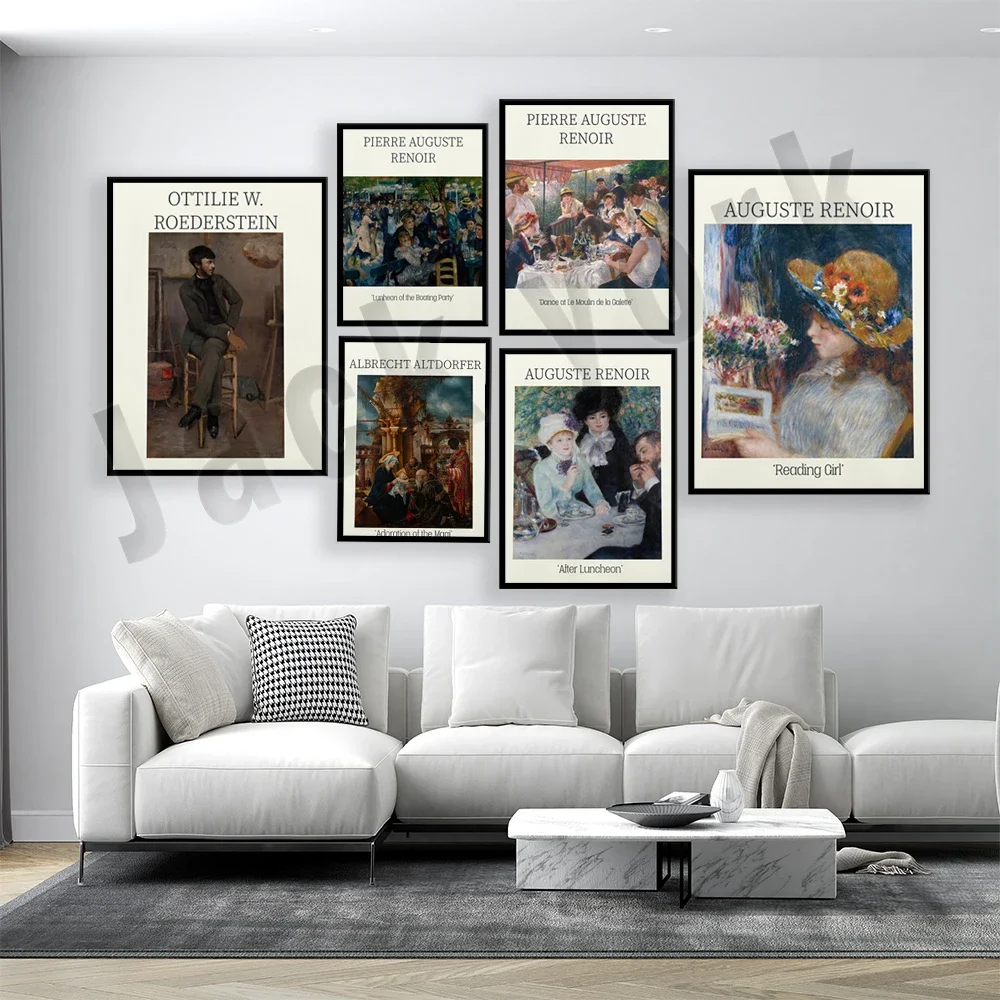 Albrecht Altdorfer's Adoration of the Magi, Port Said Beach by Jakob Nussbaum, Max Slevogt, Reading Girls Auguste Renoir poster