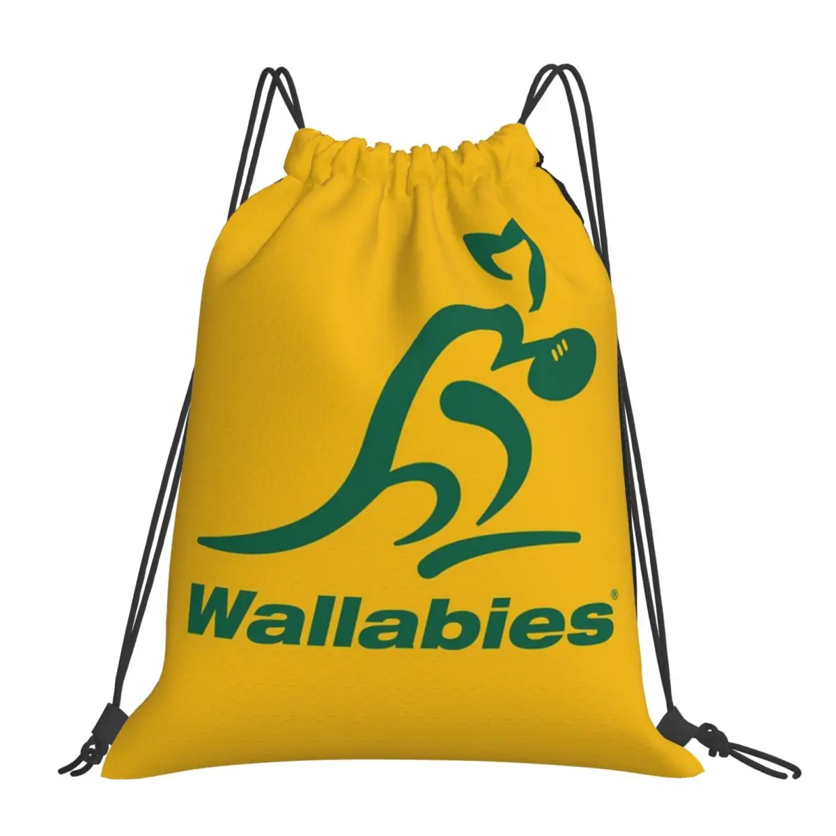 Australia Rugby Wallabies Backpacks Drawstring Bags Drawstring Bundle Pocket Sundries Bag Book Bags For Man Woman School