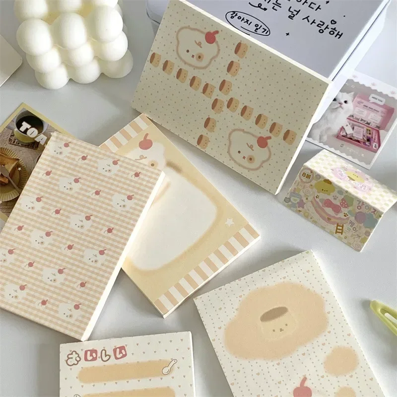 50 unids/pack estilo coreano Bloc de notas almohadilla de papel en forma de lágrima aprendizaje hacer Plan papelería papel de notas dejar mensaje tomar notas
